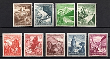 1938 Third Reich, Germany (Mi. 675 - 683, Full Set, CV $130, MNH)