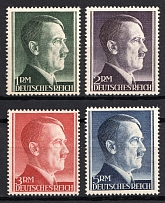 1944 Third Reich, Germany (Mi. 799 B - 802 B, Full Set, CV $70, MNH)