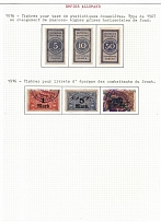 1916 German Empire Revenues Collection, Customs Statistics Tax Stamps, Stamps for Savings Books of Front Fighters