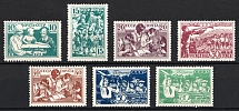 1938 The Children of the USSR, Soviet Union, USSR, Russia (Full Set, Zv. 522 - 528, CV $90)