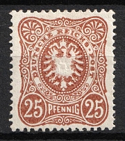 1880 25pf German Empire, Germany (Mi. 43 I b, CV $330)