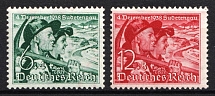 1938 Third Reich, Germany (Mi. 684 y - 685, Full Set, CV $50, MNH)