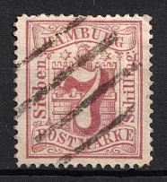 1865 7s Hamburg, German States, Germany (Mi. 19, Canceled, CV $30)