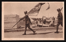 1917-1920 'From the life of Czechoslovakia armies in Siberia. Strike battalion', Czechoslovak Legion Corps in WWI, Russian Civil War, Postcard