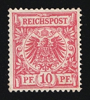 1889-1900 10pf German Empire, Germany (Mi. 47 d, Signed, CV $30, MNH)