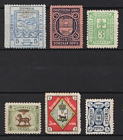 Pskov, Novouzensk, Orgeev, Osa, Zemstvo Russia, Stock of Stamps