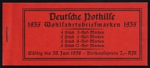 1935 Complete Booklet with stamps of Third Reich, Germany, Excellent Condition (Mi. MH 41, CV $230)