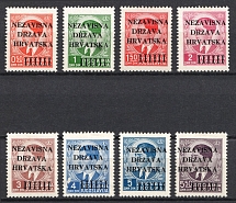 1941 Croatia Independent State (NDH) (Mi. 1 - 8, Full Set, CV $60)