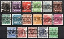 1948 British and American Zones of Occupation, Germany (Mi. 36 I - 51 I, Full Set, Signed, CV $40, MNH)