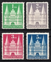 1948-52 British and American Zones of Occupation, Germany (Mi. 97 II wg - 100 II wg, Full Set, CV $700, MNH)