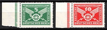 1925 Weimar Republic, Germany (Mi. 370 X - 371 X, Full Set, Margins, CV $40)