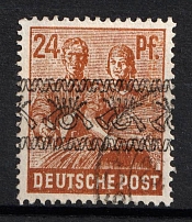 1948 24pf British and American Zones of Occupation, Germany (Mi. 44 I K, Used)