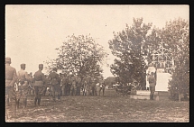 1917-1920 'A camping church in the forest', Czechoslovak Legion Corps in WWI, Russian Civil War, Postcard