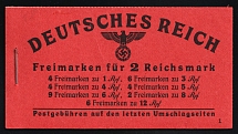 1941 Complete Booklet with stamps of Third Reich, Germany, Excellent Condition (Mi. MH 48.2, CV $200)