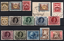 1943-44 Third Reich, Germany, Stock of Stamps (Cancellations)