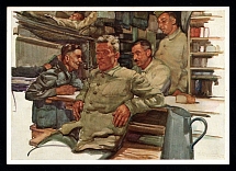 1941 'Old and young comrades', Propaganda Postcard, Third Reich Nazi Germany