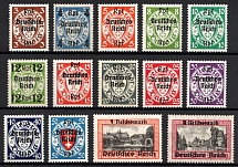 1939 Third Reich, Germany (Mi. 716 - 729, Full Set, CV $290, MNH)