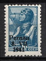 1941 30k Parnu (Pernau), German Occupation of Estonia, Germany (Mi. 9 II var, SHIFTED Overprint, MNH)