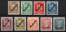 1924 Weimar Republic, Germany, Official Stamps (Mi. 105 - 113, Full Set, CV $60)