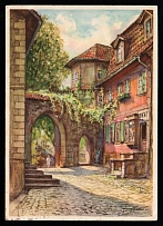 1938 'View of Alt-Salzungen', Propaganda Postcard, Third Reich Nazi Germany