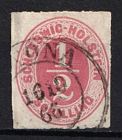 1865 1/2s Schlezwig, German States, Germany (Mi. 8, Canceled, CV $70)