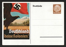 1930s 'Germany, your colonies!', Propaganda Postcard, Third Reich Nazi Germany