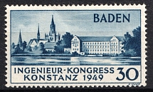 1949 30pf Baden, French Zone of Occupation, Germany (Mi. 46 II, Full Set, CV $850, MNH)