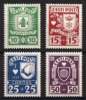 1938 Estonia (Mi. 127 - 130, Full Set, CV $50, MNH/MLH)