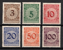 1923 Weimar Republic, Germany (Mi. 338 - 343, Full Set, CV $140, MNH)