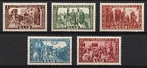 1950 Saar, Germany (Mi. 299 - 303, Full Set, CV $100)