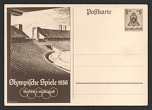 1936 'Olympic Games Berlin 1936', Propaganda Postal stationery, Third Reich Nazi Germany