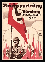 1934 'Reich Party Congress of the NSDAP 1934 Nuremberg', Propaganda Postcard, Third Reich Nazi Germany