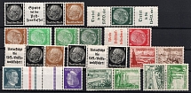 1937-41 Third Reich, Germany, Stock of Se-tenant's, Zusammendrucke