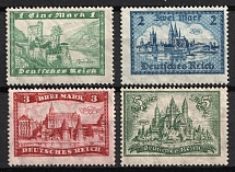 1924-27 Weimar Republic, Germany (Mi. 364 X - 367 X, Full Set, CV $130)