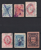 Orgeev, Glazov, Novouzensk, Zemstvo Russia, Stock of Stamps