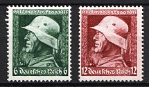 1935 Third Reich, Germany (Mi. 569 y - 570 y, Full Set, CV $30, MNH)