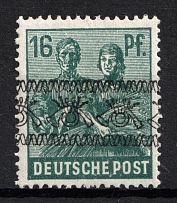 1948 16pf British and American Zones of Occupation, Germany (Mi. 42 I K, INVERTED Overprint)