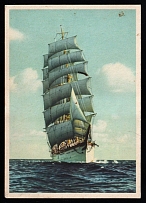 1933-1945 'Sailing ship', Propaganda Postcard, Third Reich Nazi Germany