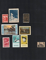 1900s-1970s ROSSICA-SOVIETICA-JUDAICA Germany DDR Poland USA Russian Cossacks Scouts Cinema Kremlin vignettes labels (9)