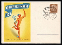 1939 'Stamp Day 1939', Propaganda Postal stationery, Third Reich Nazi Germany