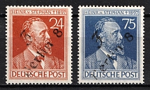 1948 District 3 Berlin 8 Main Post Office, Soviet Russian Zone of Occupation, Germany (Mi. III a I, III b I, CV $50)