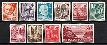 1948-49 Rhineland-Palatinate, French Zone of Occupation, Germany (Mi. 32 - 41, Full Set, Signed, CV $200, MNH)