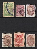 Borovichi, Belozersk, Buguruslan, Zemstvo Russia, Stock of Stamps