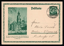 1933 'Garrison Church in Potsdam', Propaganda Postal stationery, Third Reich Nazi Germany