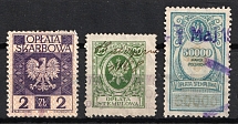 Poland, Cinderellas, Revenues, Stock of Non-Postal Stamps