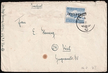 Third Reich, Military Mail 'INSELPOST', Germany, Postal Stationery Cover from Vienna to Kiel (Mi. 8 B II, CV $520, Used)