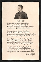 1939 'Letter from Hoerth Wueffel', Propaganda Postcard, Third Reich Nazi Germany