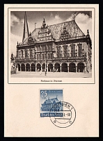 1941 'City Hall in Bremen', Propaganda Postcard, Third Reich Nazi Germany