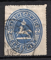 1865 Braunschweig, German States, Germany (Mi. 19, Canceled, CV $210)