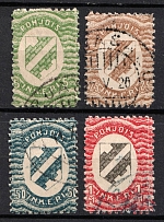 1920 Ingermanland, Russia, Civil War (Russika 1, 3 - 5, Used, CV $75)